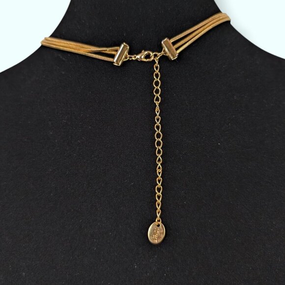 (2/$20) Claire's 3-Strand Snake Chain Choker Necklace - Picture 4 of 5